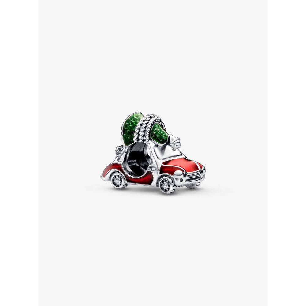 Pandora Sterling Silver Festive Car & Christmas Tree Charm Image 1