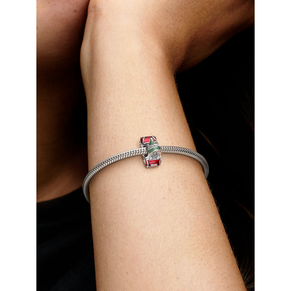 Pandora Sterling Silver Festive Car & Christmas Tree Charm Image 2