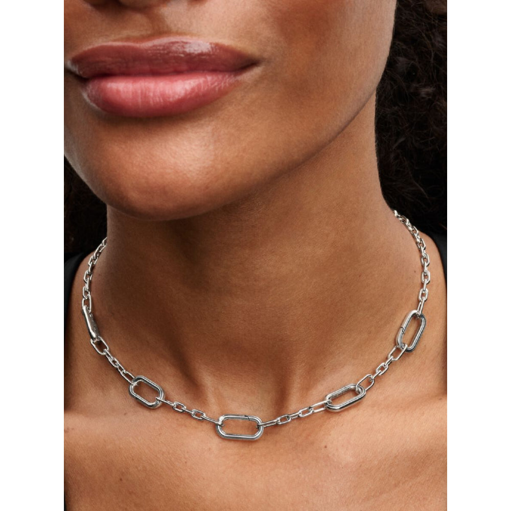 Pandora Sterling Silver Five Links Chain Necklace Image 2