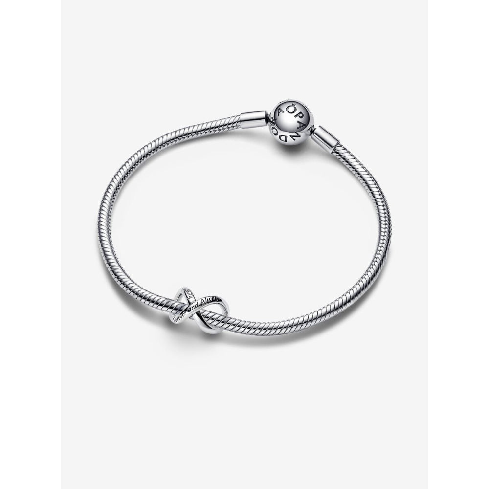 Pandora Sterling Silver Forever & Always Infinity Charm Image 4