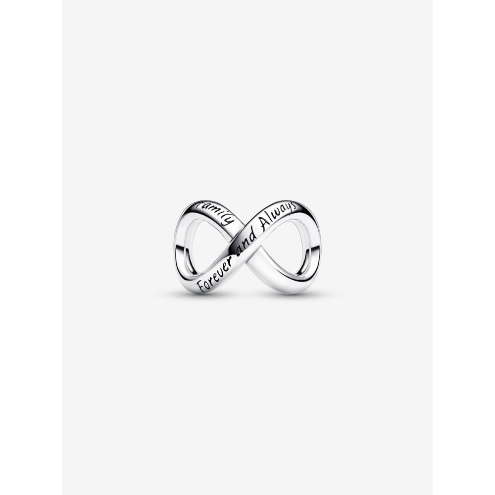 Pandora Sterling Silver Forever & Always Infinity Charm Image 3