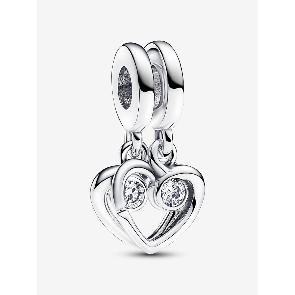 Pandora Sterling Silver Forever & Always Splittable Dangle Charm Image 1