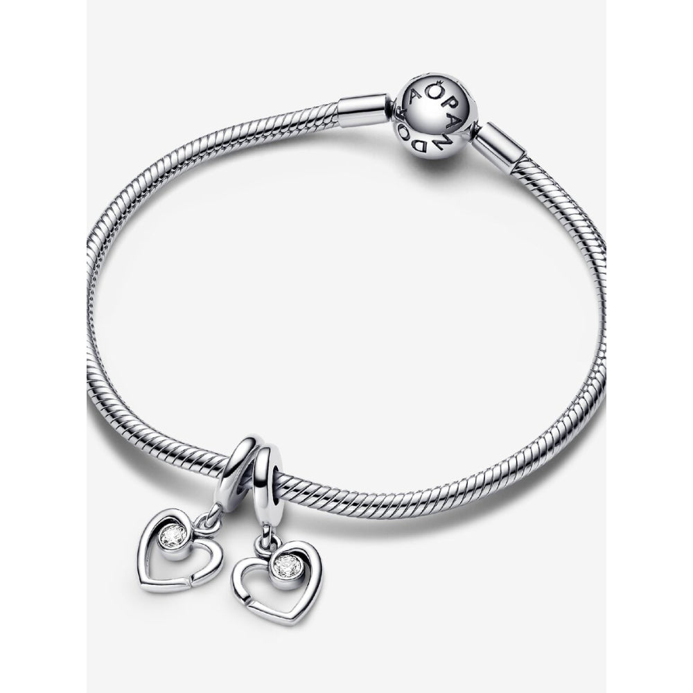 Pandora Sterling Silver Forever & Always Splittable Dangle Charm Image 5
