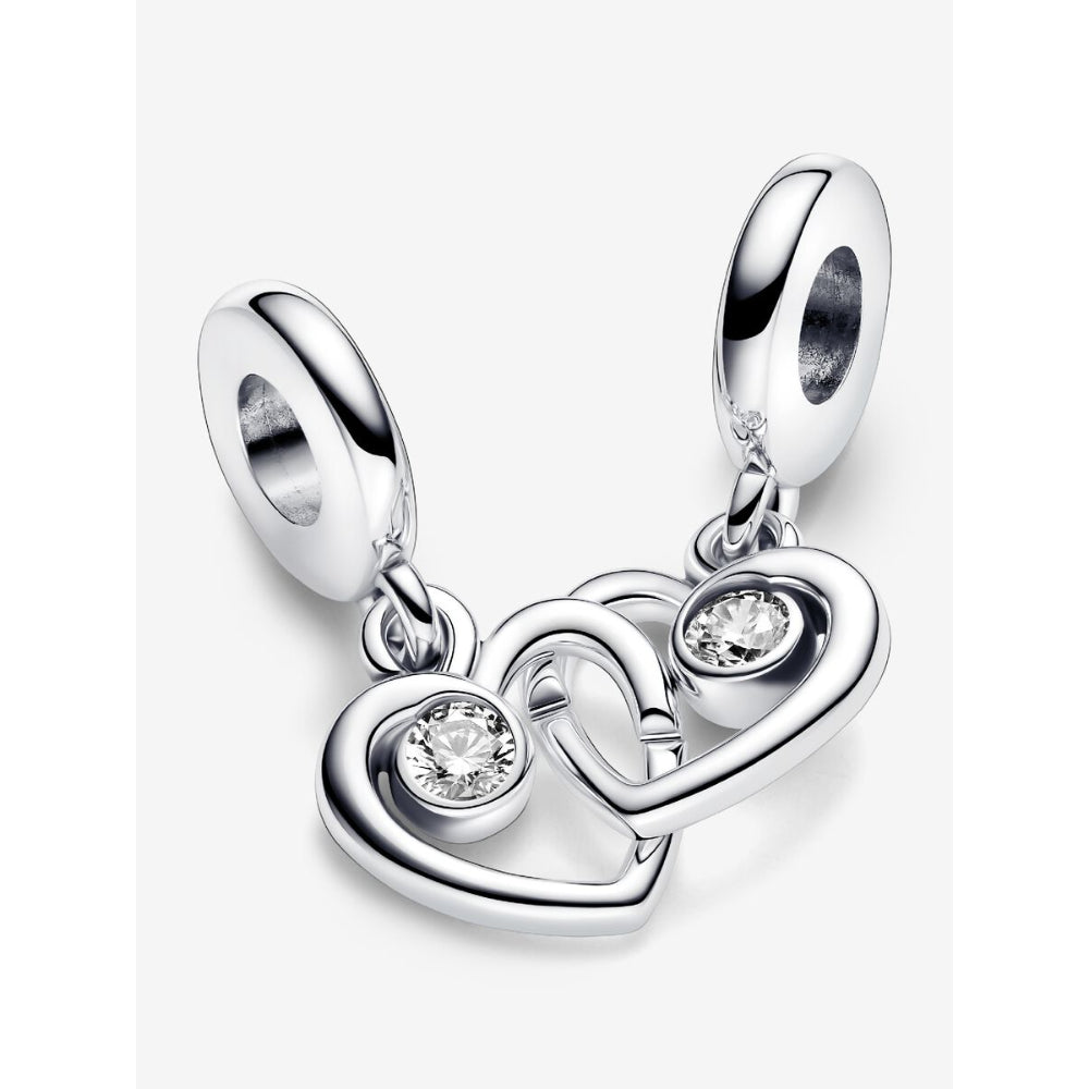 Pandora Sterling Silver Forever & Always Splittable Dangle Charm Image 6
