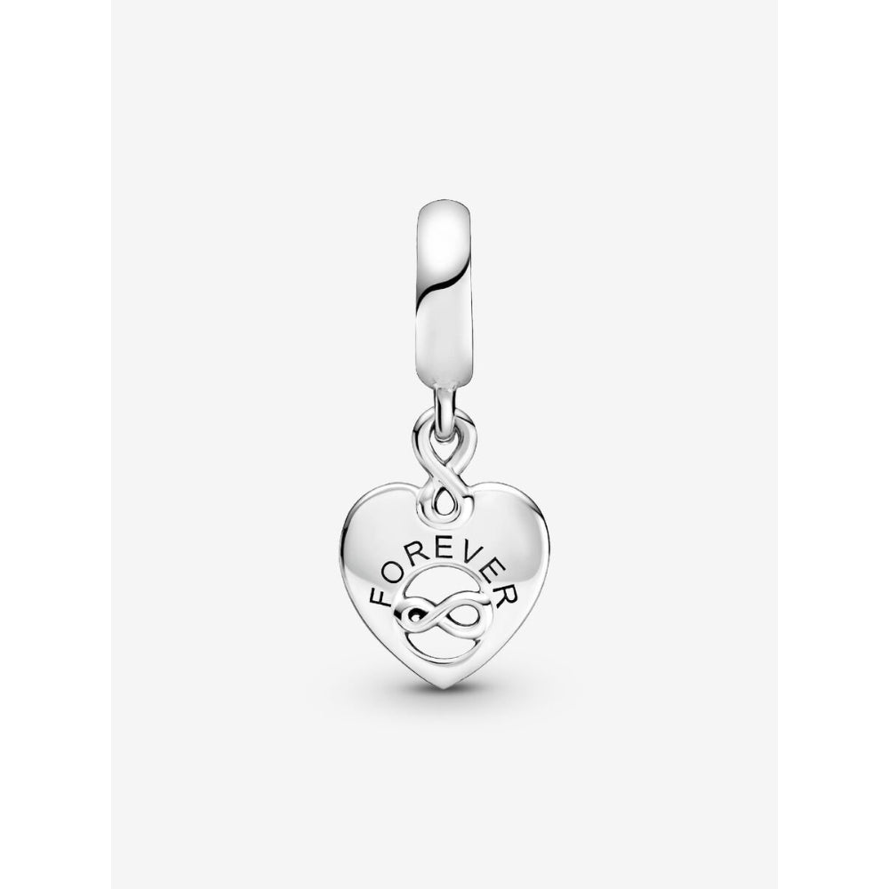Pandora Sterling Silver Friends Forever Heart Dangle Charm Image 4
