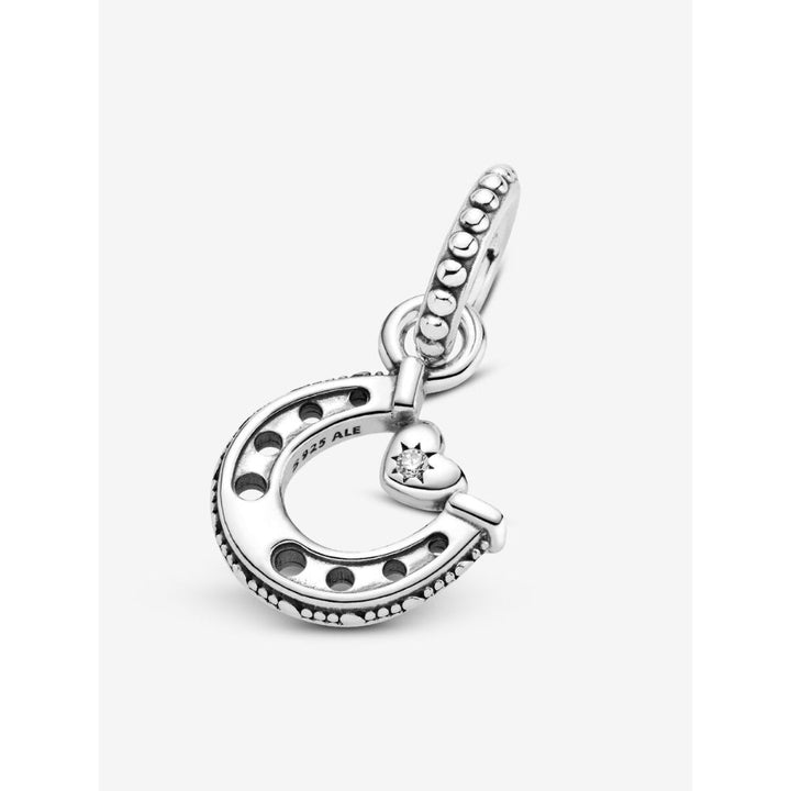 Pandora Sterling Silver Good Luck Horseshoe Dangle Charm Image 4