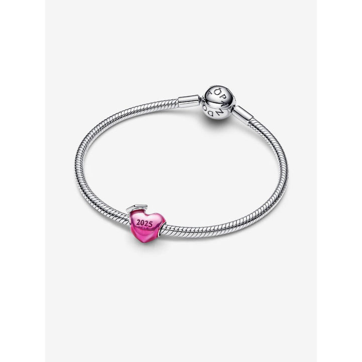 Pandora Sterling Silver Graduation 2025 Heart Charm Image 4