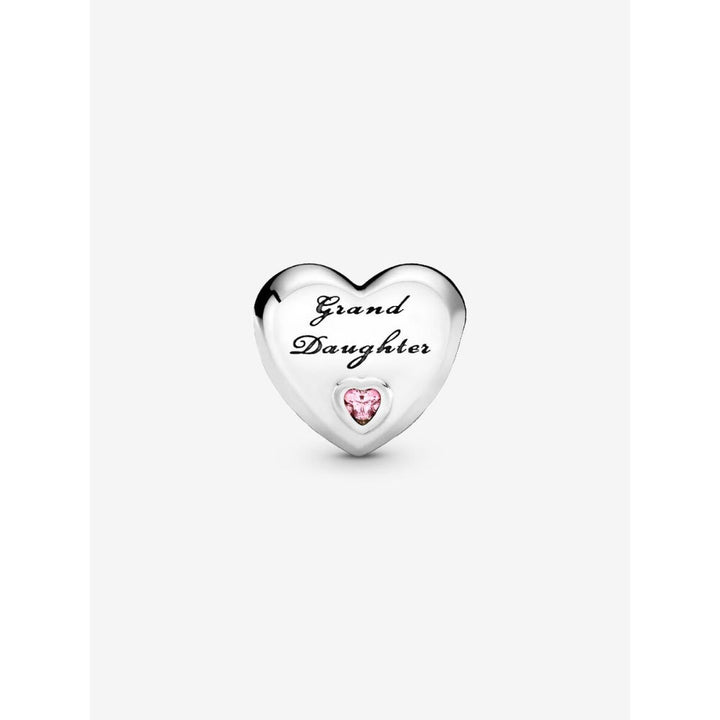 Pandora Sterling Silver Granddaughter Heart Charm Image 4