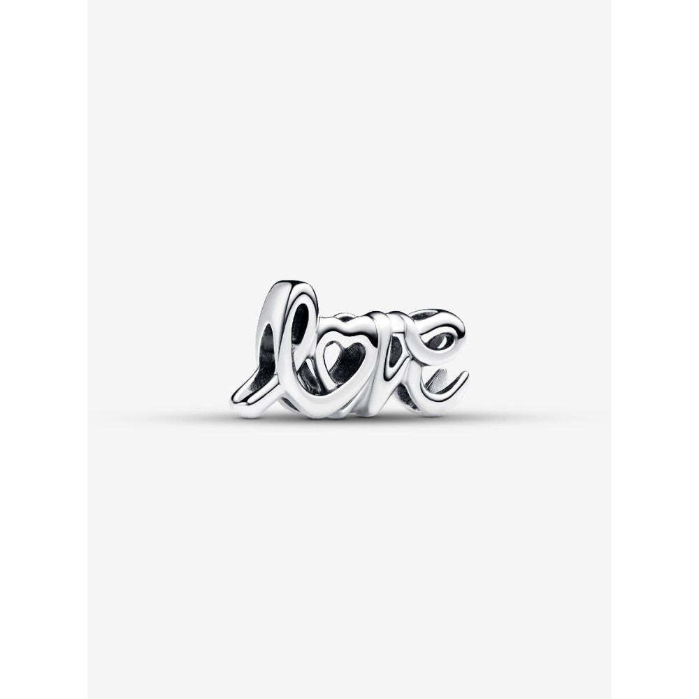 Pandora Sterling Silver Handwritten Love Charm Image 1