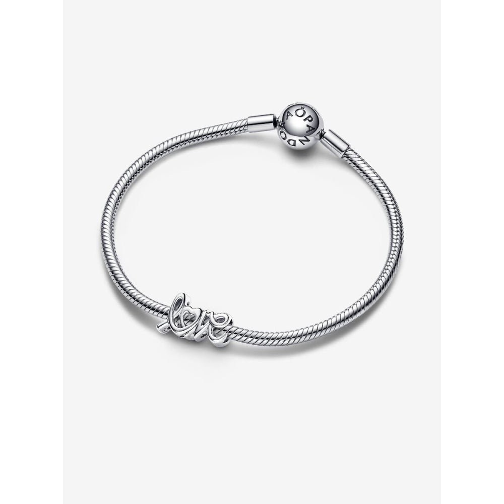 Pandora Sterling Silver Handwritten Love Charm Image 5