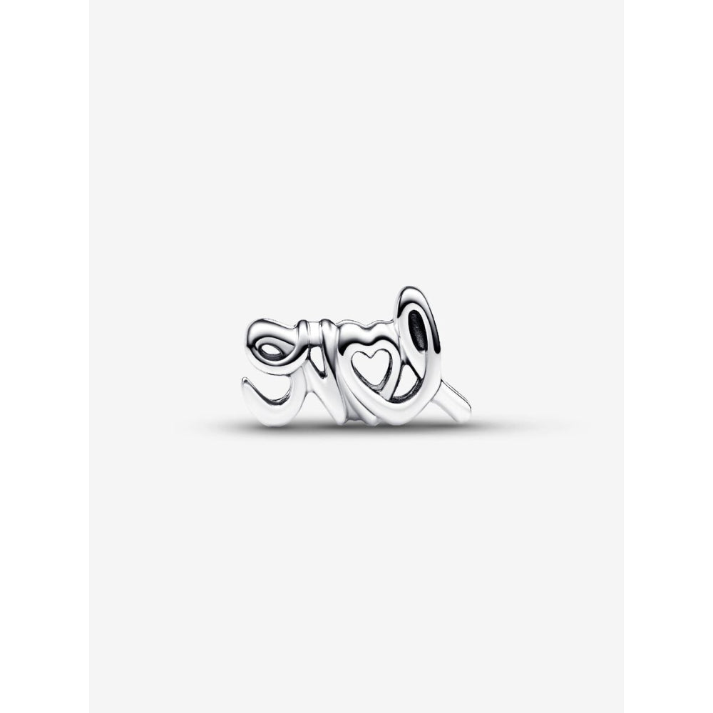 Pandora Sterling Silver Handwritten Love Charm Image 6