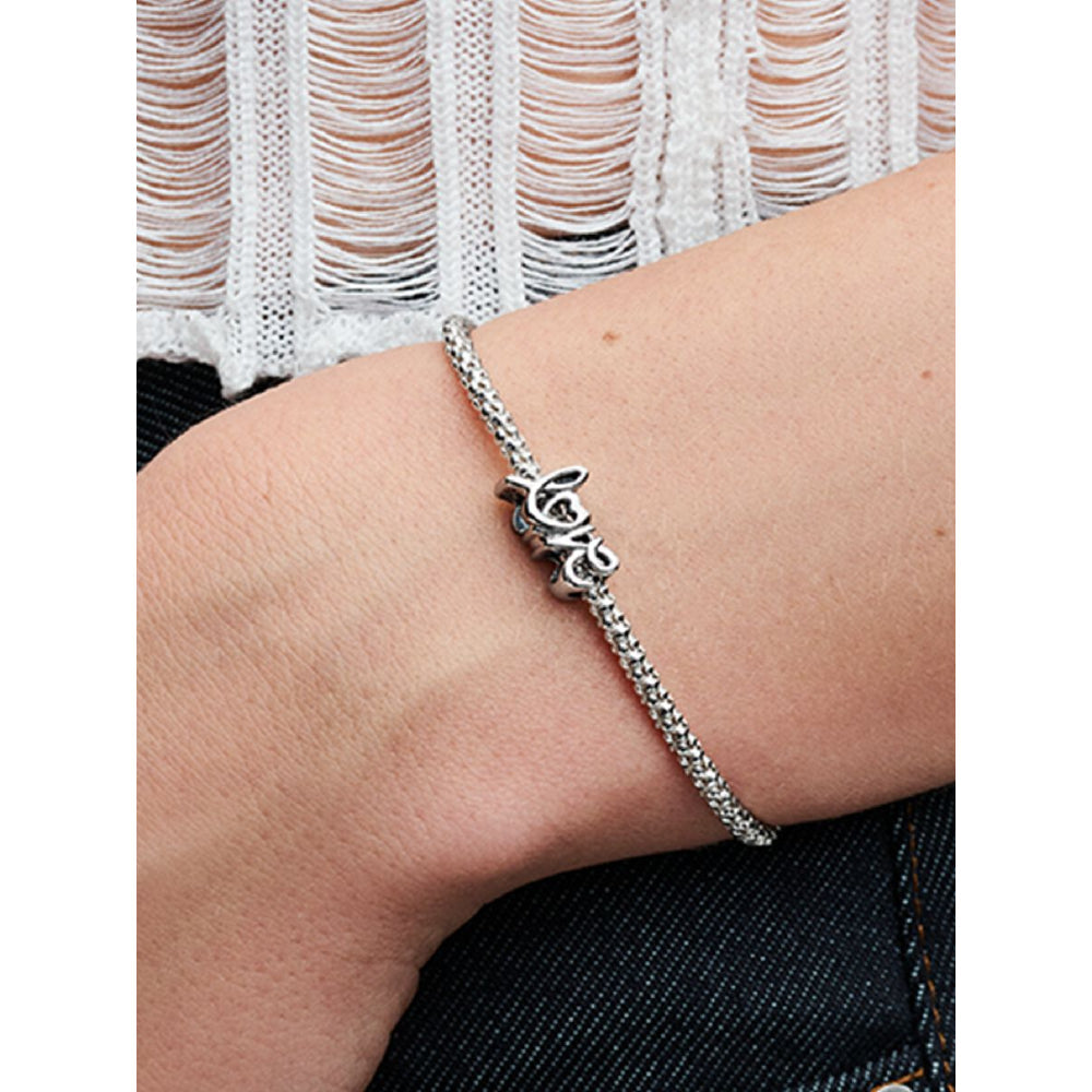 Pandora Sterling Silver Handwritten Love Charm Image 2