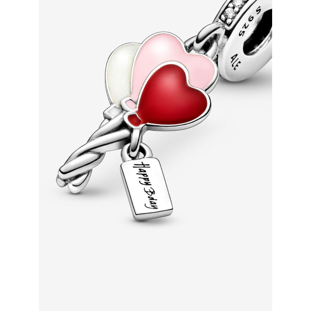 Pandora Sterling Silver Happy Bday Balloon Dangle Charm Image 6