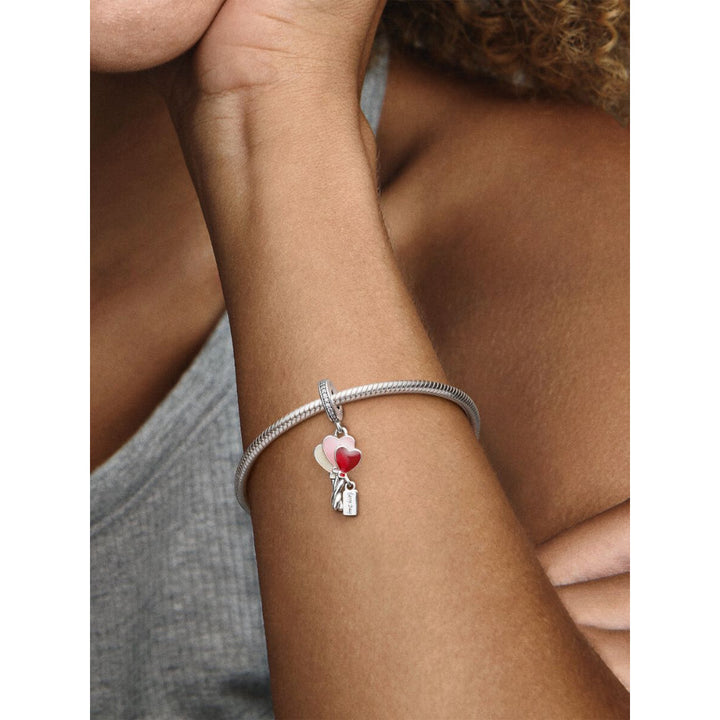 Pandora Sterling Silver Happy Bday Balloon Dangle Charm Image 2