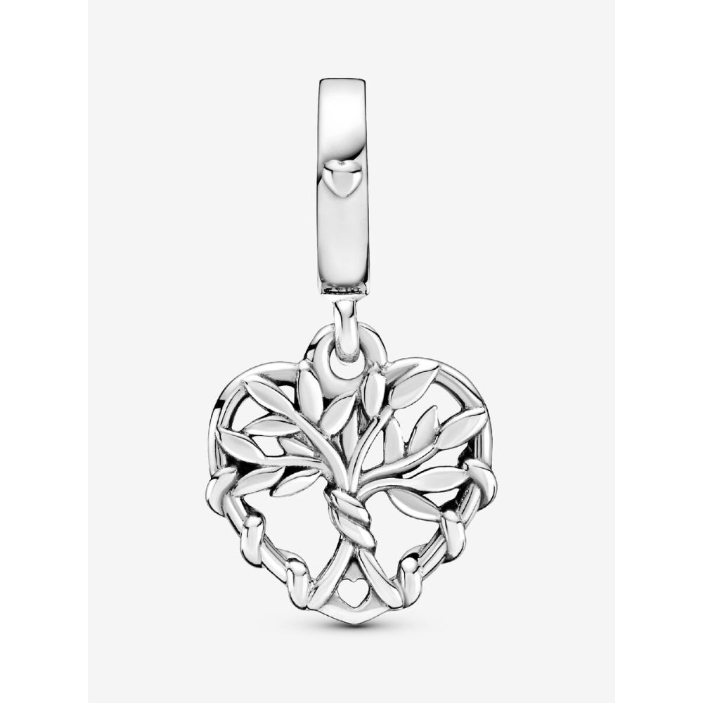 Pandora Sterling Silver Heart Family Tree Dangle Charm Image 5