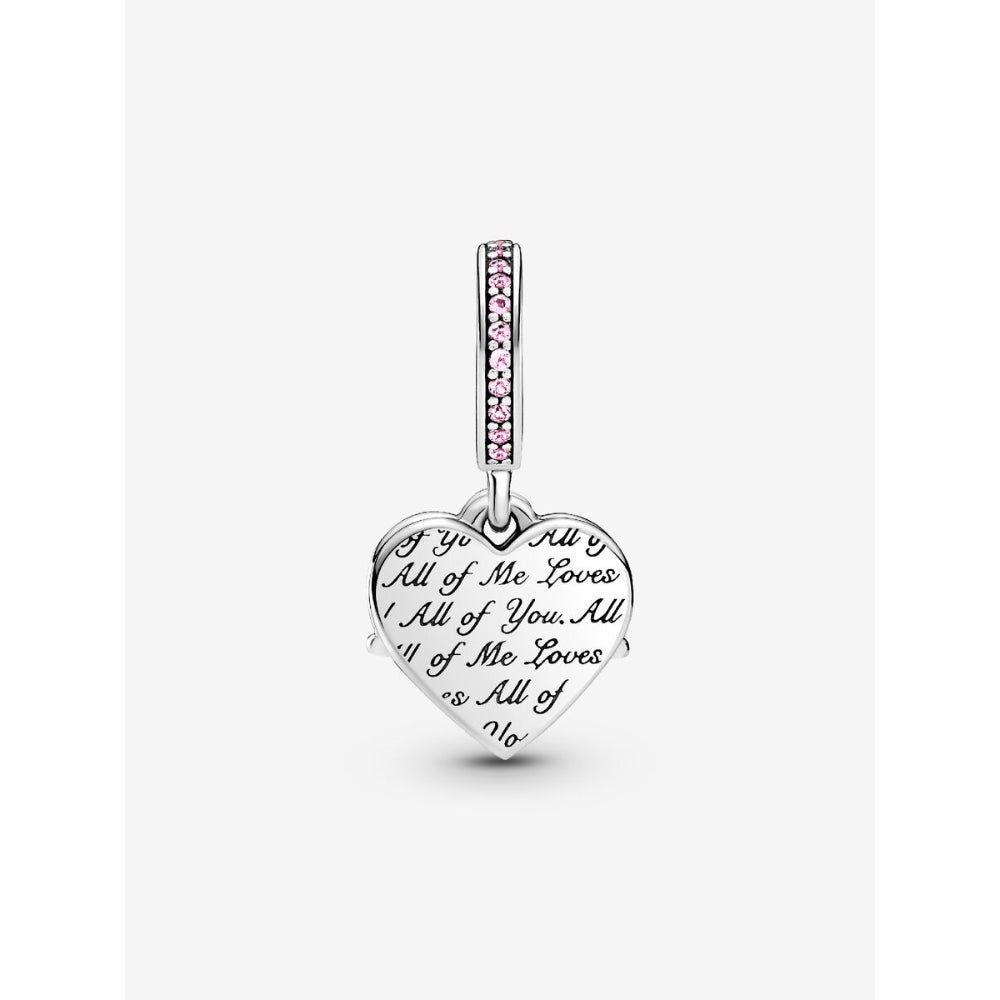 Pandora Sterling Silver Heart & Mum Dangle Charm Image 4