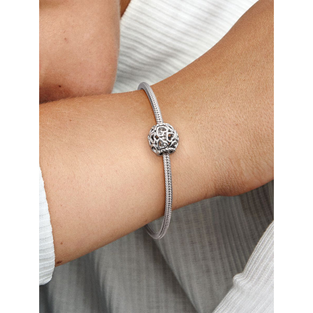 Pandora Sterling Silver Hearts All Over Charm Image 2
