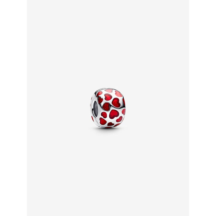 Pandora Sterling Silver Hearts Round Clip Charm Image 1