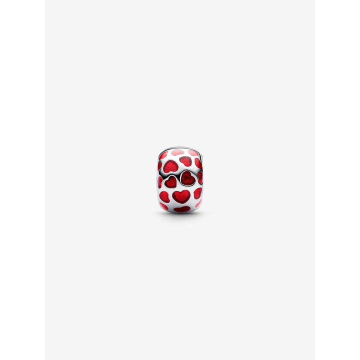 Pandora Sterling Silver Hearts Round Clip Charm Image 5