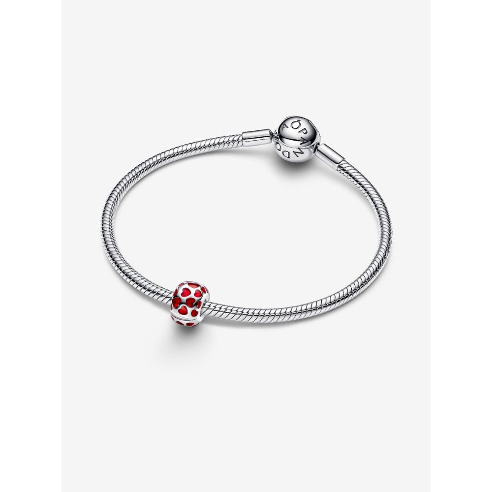 Pandora Sterling Silver Hearts Round Clip Charm Image 6