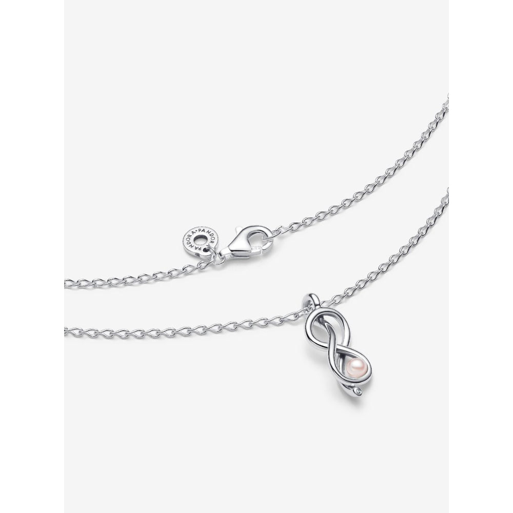 Pandora Sterling Silver Infinity Knot Collier Necklace Image 4