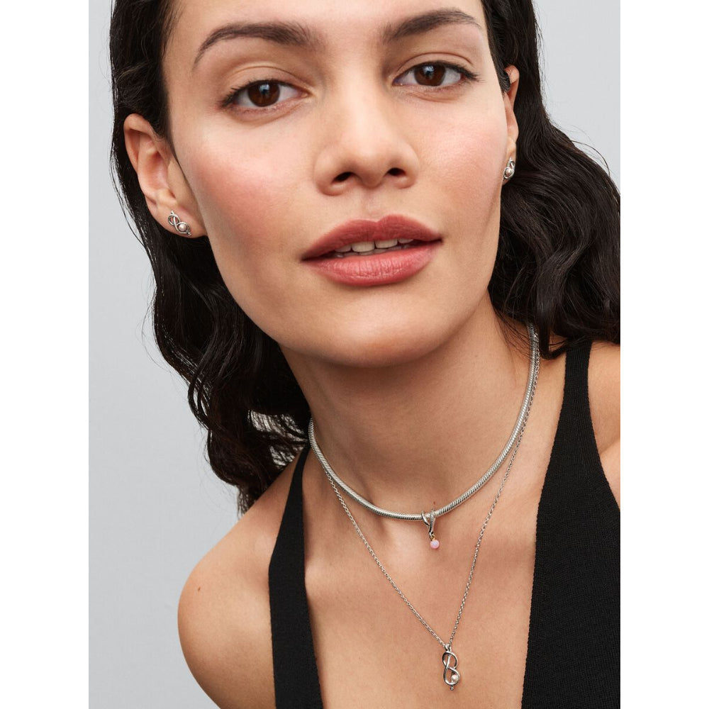 Pandora Sterling Silver Infinity Knot Collier Necklace Image 3