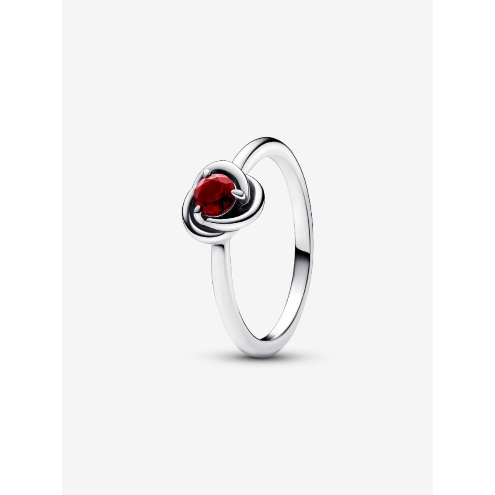 Pandora Sterling Silver January Birthstone Eternity Circle Ring Image 1