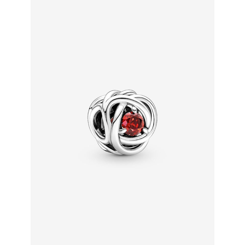 Pandora Sterling Silver July Birthstone Eternity Circle Charm Image 1