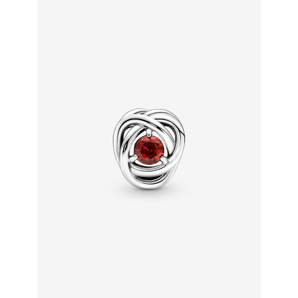 Pandora Sterling Silver July Birthstone Eternity Circle Charm Image 5