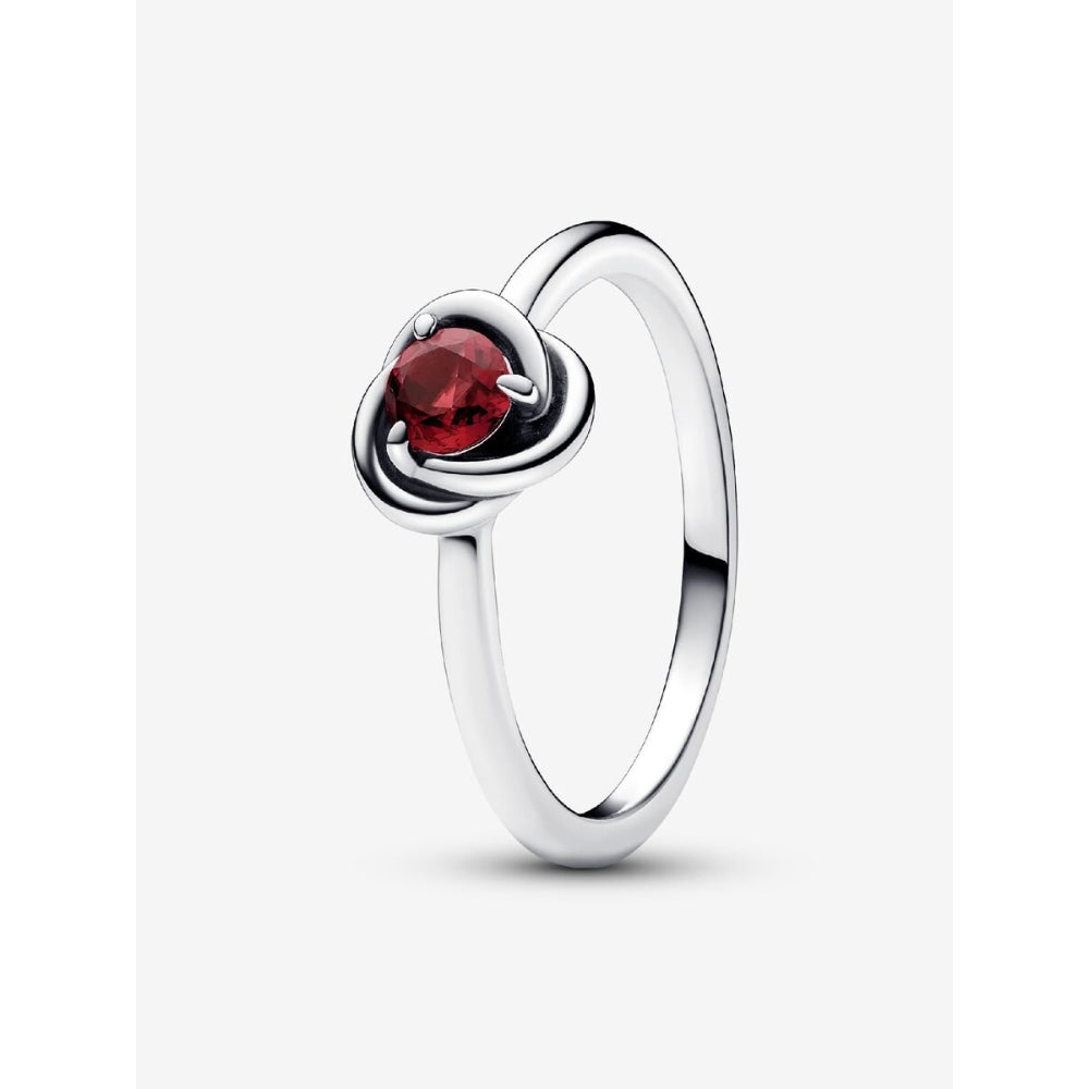 Pandora Sterling Silver July Birthstone Eternity Circle Ring Image 1