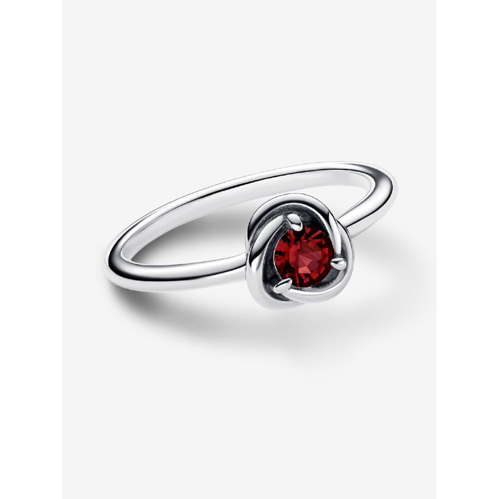 Pandora Sterling Silver July Birthstone Eternity Circle Ring Image 5