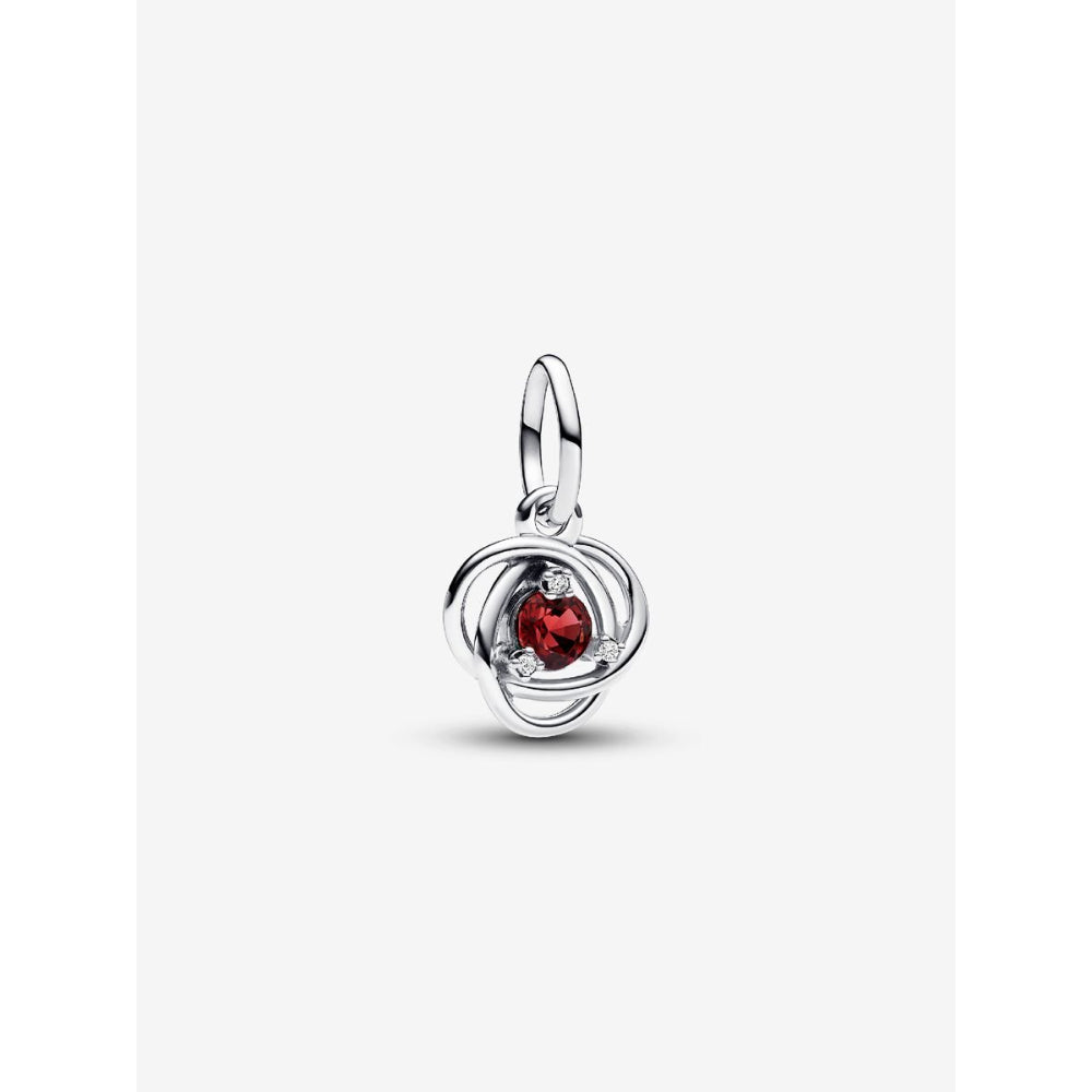 Pandora Sterling Silver July Eternity Circle Dangle Charm Image 1