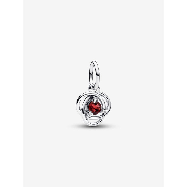 Pandora Sterling Silver July Eternity Circle Dangle Charm Image 1
