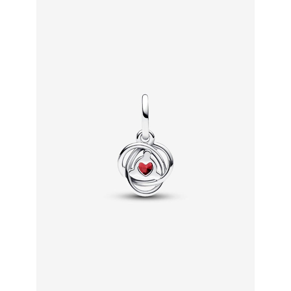 Pandora Sterling Silver July Eternity Circle Dangle Charm Image 5