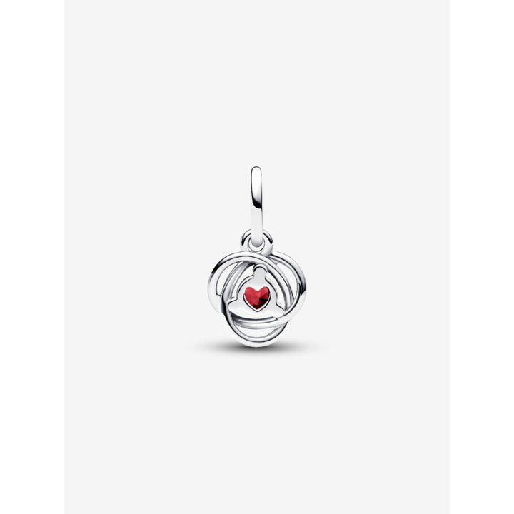 Pandora Sterling Silver July Eternity Circle Dangle Charm Image 5