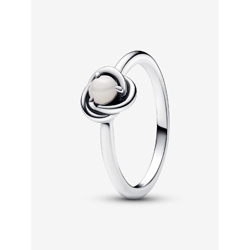 Pandora Sterling Silver June Birthstone Eternity Circle Ring Image 1