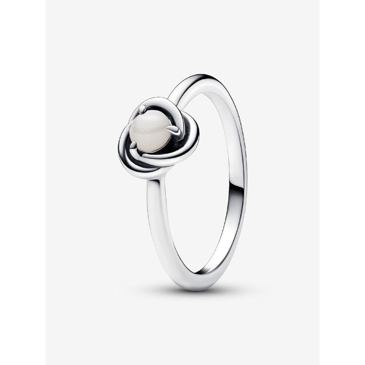 Pandora Sterling Silver June Birthstone Eternity Circle Ring Image 1