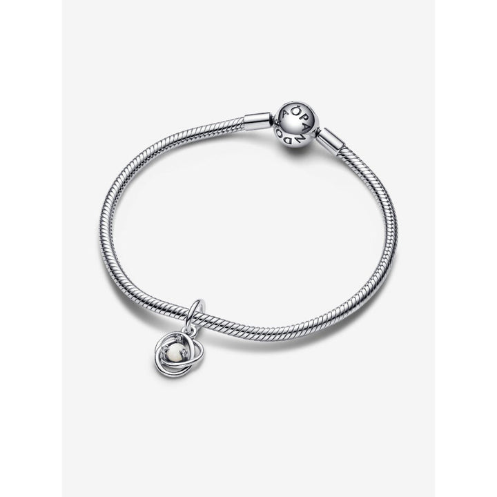 Pandora Sterling Silver June Eternity Circle Dangle Charm Image 5