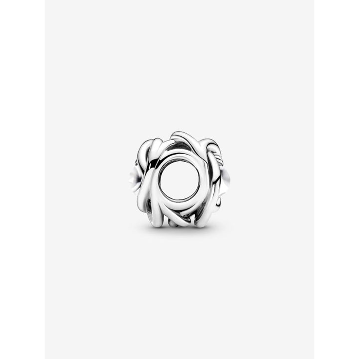 Pandora Sterling Silver June White Mother of Pearl Eternity Circle Charm Image 3