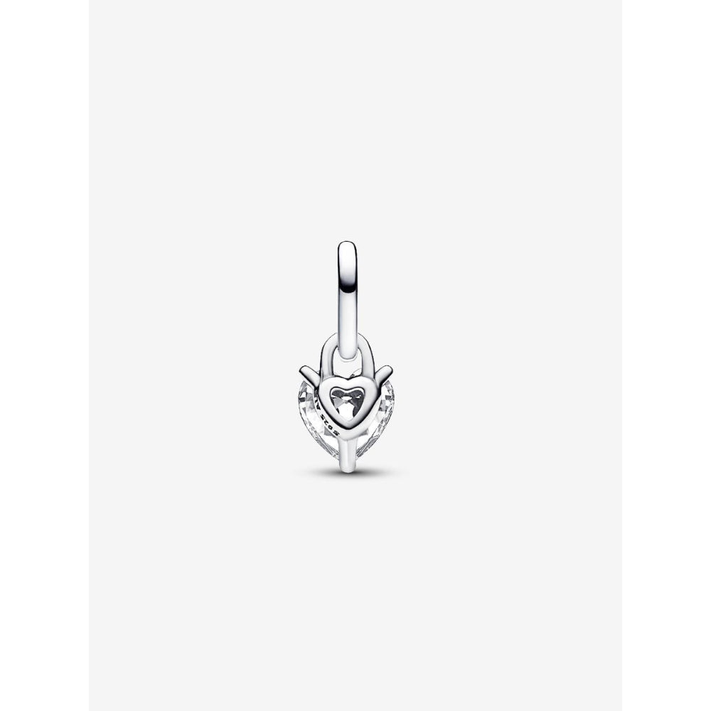 Pandora Sterling Silver Keyhole Heart Mini Dangle Charm Image 5
