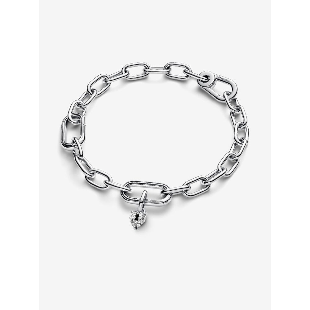 Pandora Sterling Silver Keyhole Heart Mini Dangle Charm Image 6