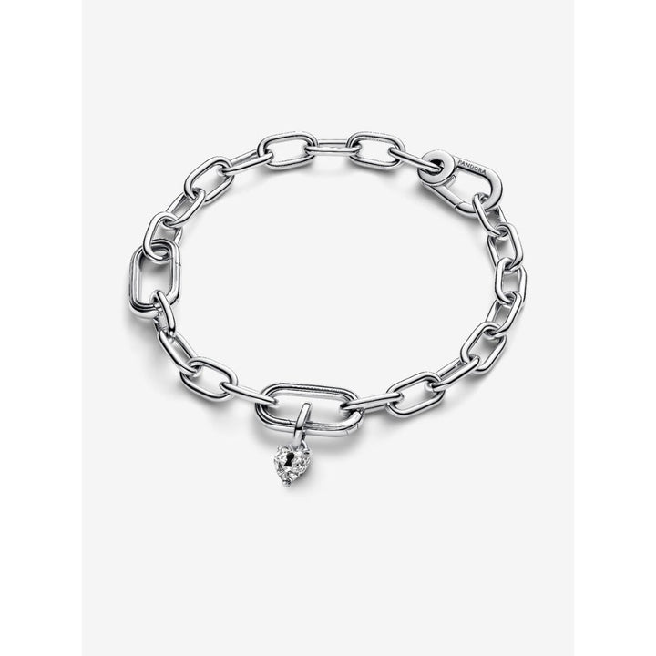 Pandora Sterling Silver Keyhole Heart Mini Dangle Charm Image 6