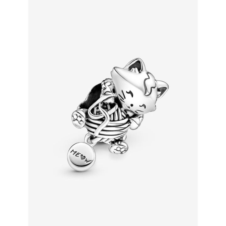 Pandora Sterling Silver Kitten & Yarn Ball Charm Image 4