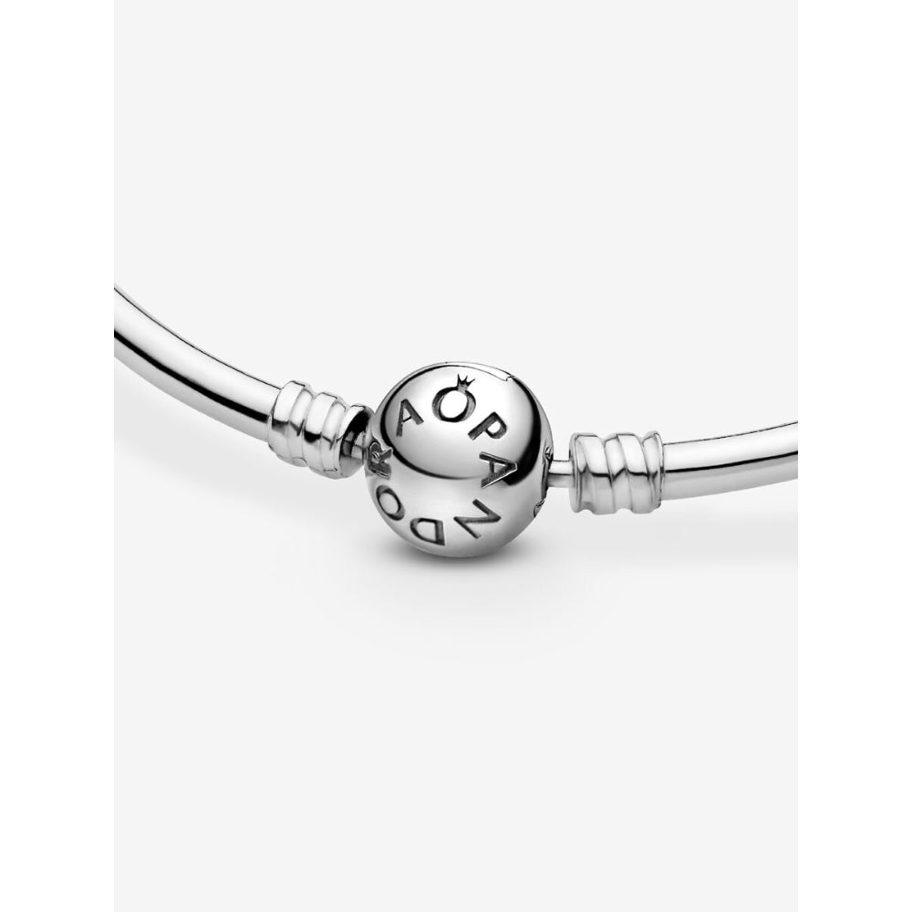Pandora Sterling Silver Logo Clasp Bangle Image 7