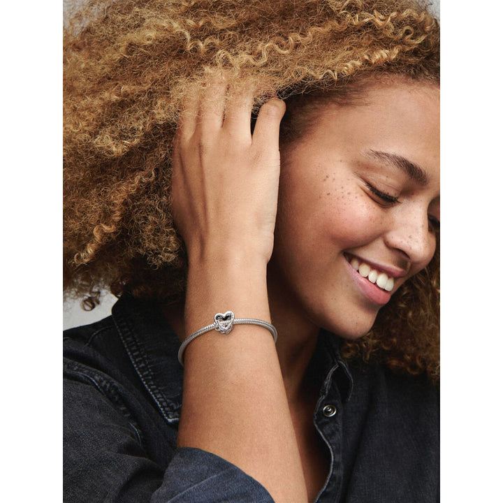 Pandora Sterling Silver Love You Mum Infinity Heart Charm Image 3