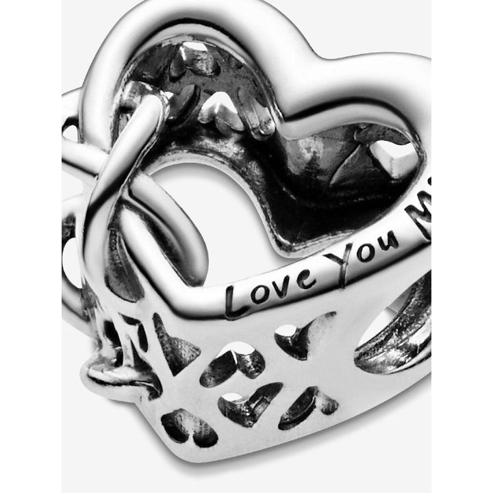 Pandora Sterling Silver Love You Mum Infinity Heart Charm Image 5