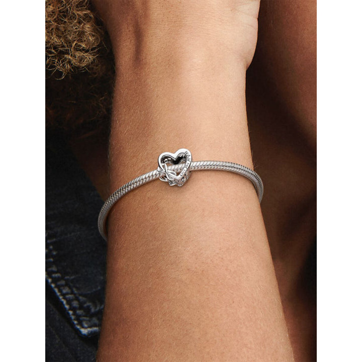 Pandora Sterling Silver Love You Mum Infinity Heart Charm Image 2