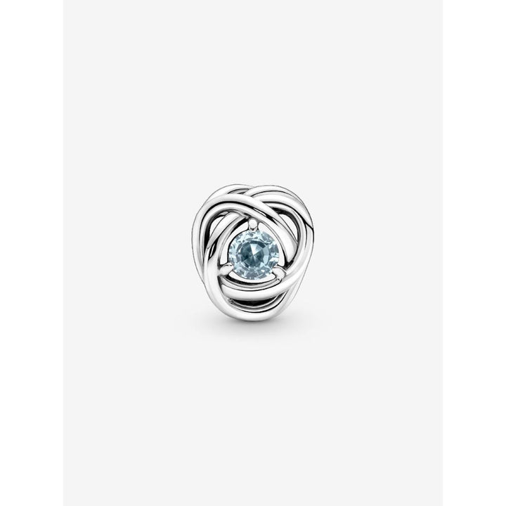 Pandora Sterling Silver March Birthstone Eternity Circle Charm Image 4