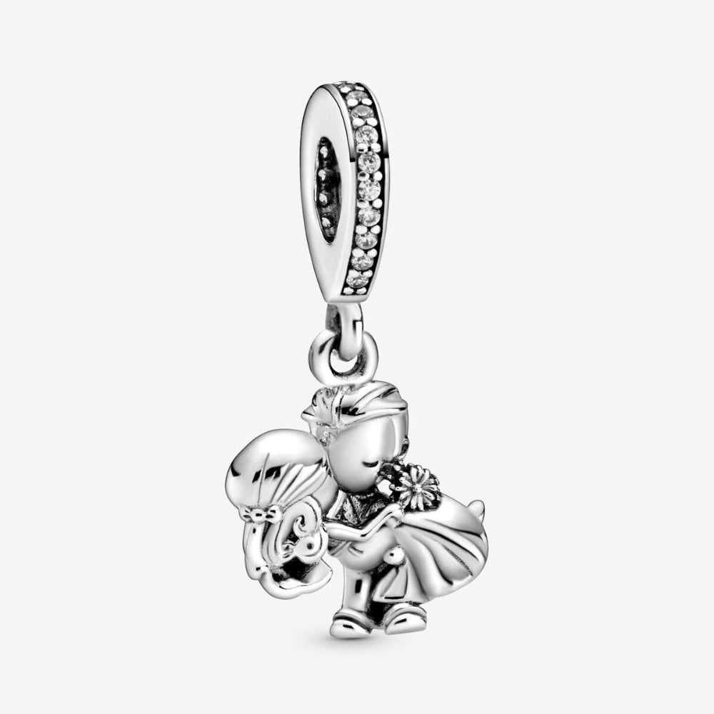 Pandora Sterling Silver Married Couple Dangle Charm Image 1