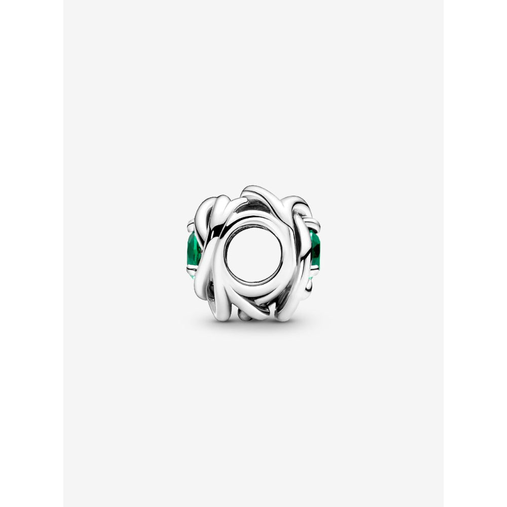 Pandora Sterling Silver May Birthstone Eternity Circle Charm Image 5